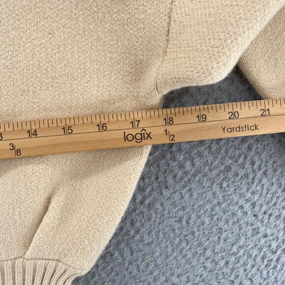 Lulus Dress Womens Small Sweet Comforts Cream Turtleneck Mini Sweater Stretch - Picture 8 of 10